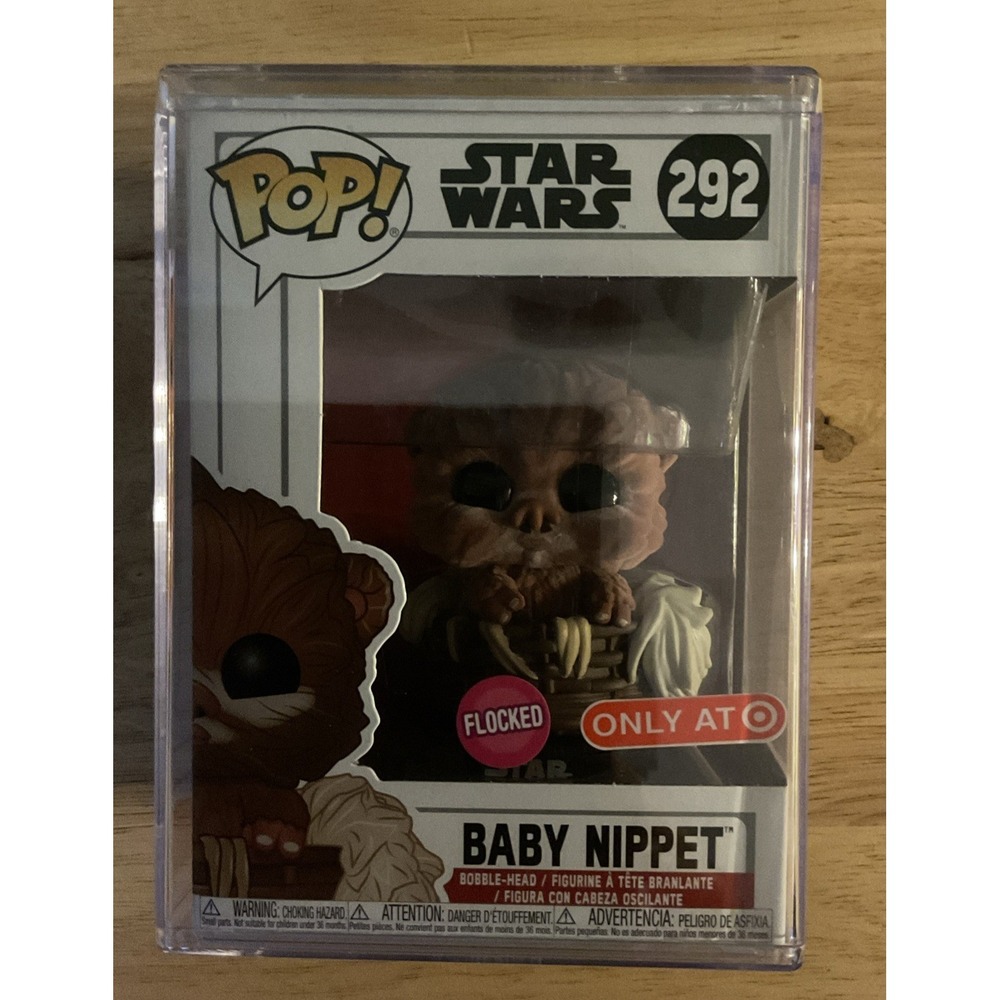 Funko Pop! Star Wars Flocked Baby Nipper, #292, Only At Target, Hard Case, NIB
